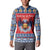 Personalized Serbia Christmas Button Sweatshirt Eagle with Cesnica Christmas Bread - Wonder Print Shop