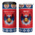 Personalized Serbia Christmas 4 in 1 Can Cooler Tumbler Eagle with Cesnica Christmas Bread - Wonder Print Shop