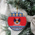 Personalized Serbia Christmas Ceramic Ornament Eagle with Cesnica Christmas Bread - Wonder Print Shop