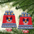 Personalized Serbia Christmas Ceramic Ornament Eagle with Cesnica Christmas Bread - Wonder Print Shop
