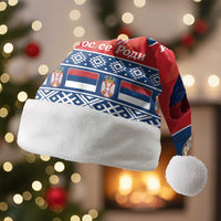 Personalized Serbia Christmas Santa Hat Eagle with Cesnica Christmas Bread - Wonder Print Shop