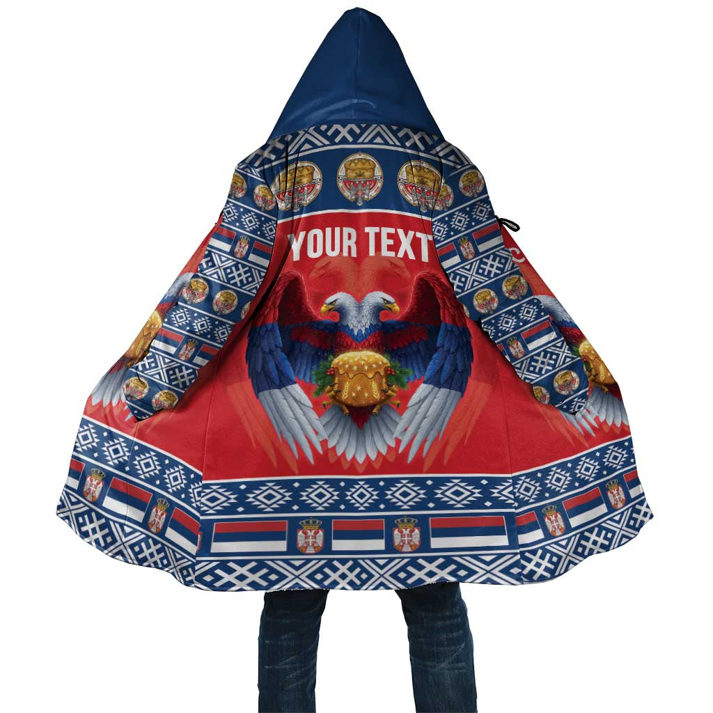 Personalized Serbia Christmas Cloak Eagle with Cesnica Christmas Bread - Wonder Print Shop