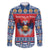 Personalized Serbia Christmas Family Matching Off The Shoulder Long Sleeve Dress and Hawaiian Shirt Eagle with Cesnica Christmas Bread - Wonder Print Shop