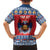 Personalized Serbia Christmas Family Matching Off Shoulder Short Dress and Hawaiian Shirt Eagle with Cesnica Christmas Bread - Wonder Print Shop