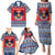 Personalized Serbia Christmas Family Matching Puletasi and Hawaiian Shirt Eagle with Cesnica Christmas Bread - Wonder Print Shop