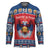 Personalized Serbia Christmas Hockey Jersey Eagle with Cesnica Christmas Bread - Wonder Print Shop