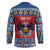 Personalized Serbia Christmas Hockey Jersey Eagle with Cesnica Christmas Bread - Wonder Print Shop