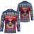 Personalized Serbia Christmas Hockey Jersey Eagle with Cesnica Christmas Bread - Wonder Print Shop