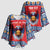 Personalized Serbia Christmas Kimono Sleeve Blouse Eagle with Cesnica Christmas Bread - Wonder Print Shop