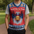 Personalized Serbia Christmas Knitted V-Neck Vest Eagle with Cesnica Christmas Bread - Wonder Print Shop