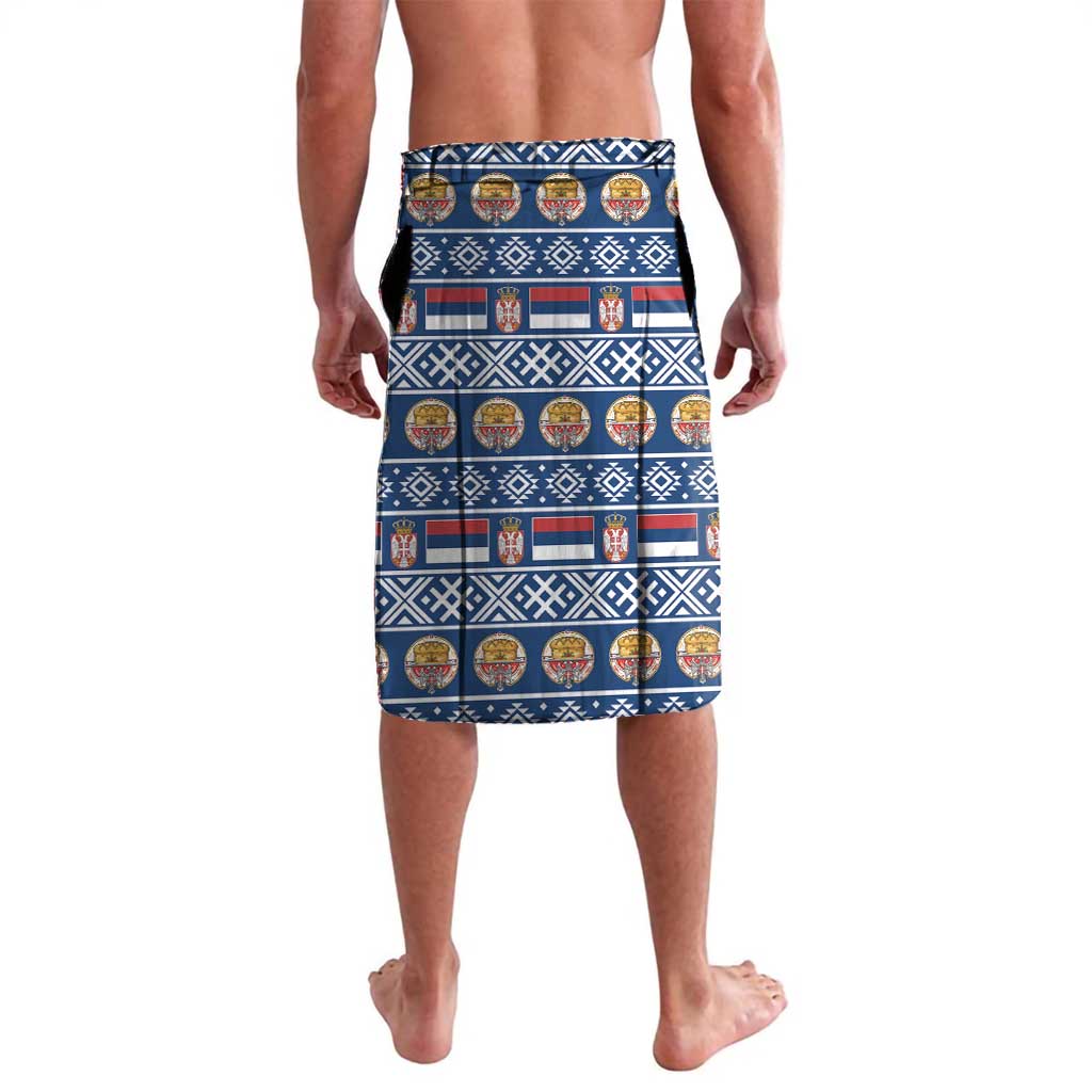Personalized Serbia Christmas Lavalava Eagle with Cesnica Christmas Bread - Wonder Print Shop