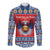 Personalized Serbia Christmas Long Sleeve Button Shirt Eagle with Cesnica Christmas Bread - Wonder Print Shop