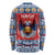 Personalized Serbia Christmas Long Sleeve Shirt Eagle with Cesnica Christmas Bread - Wonder Print Shop