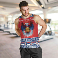 Personalized Serbia Christmas Men Tank Top Eagle with Cesnica Christmas Bread - Wonder Print Shop