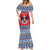Personalized Serbia Christmas Mermaid Dress Eagle with Cesnica Christmas Bread - Wonder Print Shop