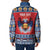 Personalized Serbia Christmas Padded Jacket Eagle with Cesnica Christmas Bread - Wonder Print Shop