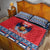 Personalized Serbia Christmas Quilt Bed Set Eagle with Cesnica Christmas Bread - Wonder Print Shop