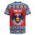 Personalized Serbia Christmas Rugby Jersey Eagle with Cesnica Christmas Bread - Wonder Print Shop