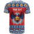 Personalized Serbia Christmas T Shirt Eagle with Cesnica Christmas Bread - Wonder Print Shop