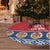 Personalized Serbia Christmas Tree Skirt Eagle with Cesnica Christmas Bread - Wonder Print Shop