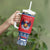 Personalized Serbia Christmas Tumbler With Handle Eagle with Cesnica Christmas Bread - Wonder Print Shop
