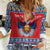 Personalized Serbia Christmas Women Casual Shirt Eagle with Cesnica Christmas Bread - Wonder Print Shop