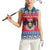 Personalized Serbia Christmas Women Sleeveless Polo Shirt Eagle with Cesnica Christmas Bread - Wonder Print Shop