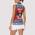 Personalized Serbia Christmas Women Sleeveless Polo Shirt Eagle with Cesnica Christmas Bread - Wonder Print Shop