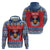 Personalized Serbia Christmas Zip Hoodie Eagle with Cesnica Christmas Bread - Wonder Print Shop