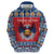 Personalized Serbia Christmas Zip Hoodie Eagle with Cesnica Christmas Bread - Wonder Print Shop