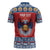 Personalized Serbia Christmas Zipper Polo Shirt Eagle with Cesnica Christmas Bread - Wonder Print Shop