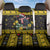 Flintshire Wales Christmas Back Car Seat Cover Welsh Red-billed Chough with Daffodil - Wonder Print Shop