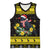 Flintshire Wales Christmas Basketball Jersey Welsh Red-billed Chough with Daffodil - Wonder Print Shop