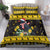 Flintshire Wales Christmas Bedding Set Welsh Red-billed Chough with Daffodil - Wonder Print Shop