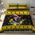 Flintshire Wales Christmas Bedding Set Welsh Red-billed Chough with Daffodil - Wonder Print Shop
