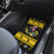 Flintshire Wales Christmas Car Mats Welsh Red-billed Chough with Daffodil - Wonder Print Shop