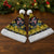 Flintshire Wales Christmas Santa Hat Welsh Red-billed Chough with Daffodil - Wonder Print Shop