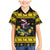 Flintshire Wales Christmas Family Matching Mermaid Dress and Hawaiian Shirt Welsh Red-billed Chough with Daffodil - Wonder Print Shop