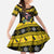 Flintshire Wales Christmas Family Matching Tank Maxi Dress and Hawaiian Shirt Welsh Red-billed Chough with Daffodil - Wonder Print Shop