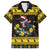 Flintshire Wales Christmas Hawaiian Shirt Welsh Red-billed Chough with Daffodil - Wonder Print Shop