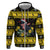 Flintshire Wales Christmas Hoodie Welsh Red-billed Chough with Daffodil - Wonder Print Shop