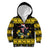 Flintshire Wales Christmas Kid Hoodie Welsh Red-billed Chough with Daffodil - Wonder Print Shop