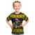 Flintshire Wales Christmas Kid T Shirt Welsh Red-billed Chough with Daffodil - Wonder Print Shop