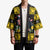 Flintshire Wales Christmas Kimono Welsh Red-billed Chough with Daffodil - Wonder Print Shop