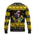 Flintshire Wales Christmas Ugly Christmas Sweater Welsh Red-billed Chough with Daffodil - Wonder Print Shop