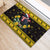 Flintshire Wales Christmas Rubber Doormat Welsh Red-billed Chough with Daffodil - Wonder Print Shop