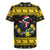 Flintshire Wales Christmas Rugby Jersey Welsh Red-billed Chough with Daffodil - Wonder Print Shop