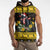 Flintshire Wales Christmas Sleeveless Hoodie Welsh Red-billed Chough with Daffodil - Wonder Print Shop