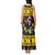 Flintshire Wales Christmas Tank Maxi Dress Welsh Red-billed Chough with Daffodil - Wonder Print Shop
