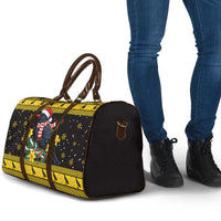 Flintshire Wales Christmas Travel Bag Welsh Red-billed Chough with Daffodil - Wonder Print Shop